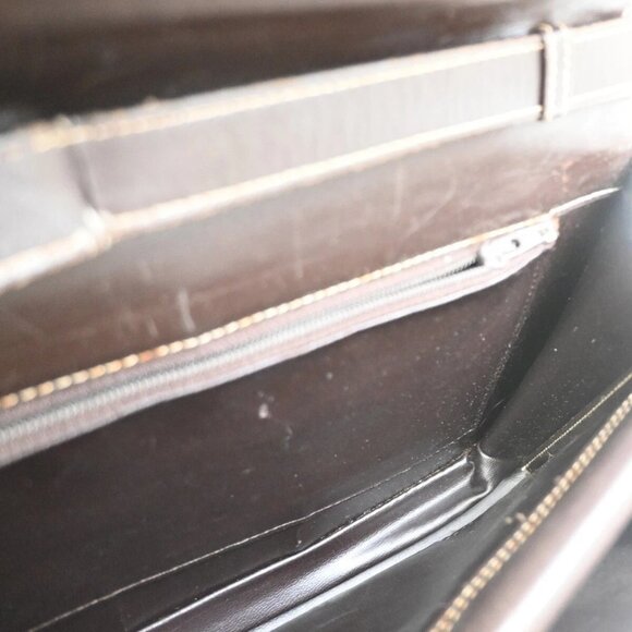 CELINE C Macadam Horse Carriage 2Way Shoulder Clutch Bag Canvas Leather 67FB853 - Picture 12 of 16